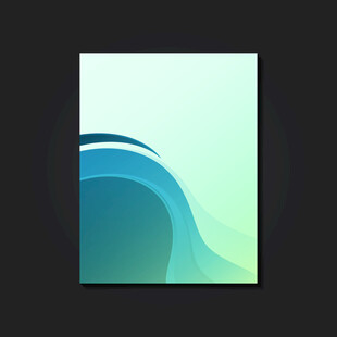 渐变波浪风格创意背景图