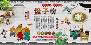 盘子粉背景墙