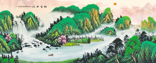山水国画风景图