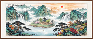 巨幅山水风景画