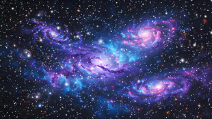 绚丽星空背景