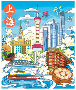 上海城市风光与特色美食