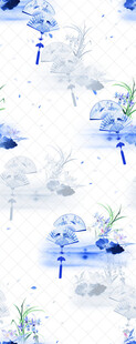 水墨风雪景插画
