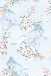 中式花鸟山水