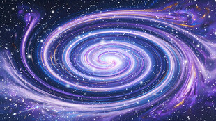 梦幻紫色星空吊顶星系漩涡