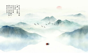 新中式上面山水画
