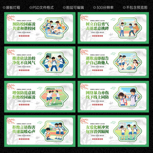 预防校园欺凌展板