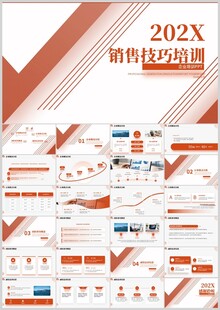 202X销售技巧培训PPT模板