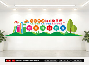 学校价值观文化墙
