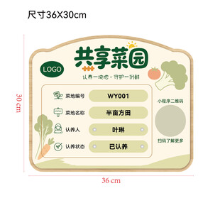 共享菜园平面图展示