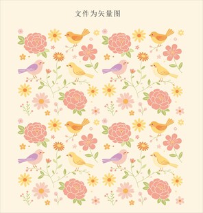 花鸟服装印花