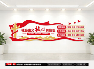 社会主义核心价值观文化墙
