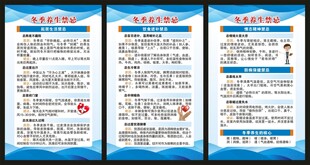 冬季养生知识展板
