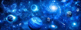 外太空漩涡宇宙星空银河星球背景