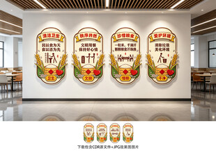 食堂展板