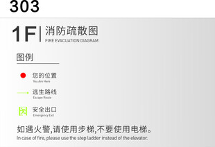 消防疏散图使用说明