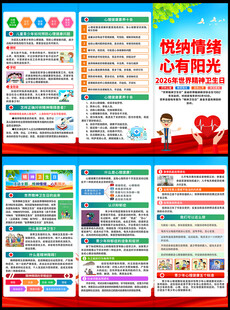 2026世界精神卫生日三折页