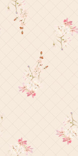 粉色花卉简约背景图案