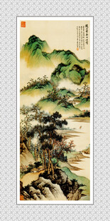 中式山水国画意境图