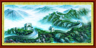 万里长城山水壮丽图景