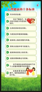 心理健康教育知识展架