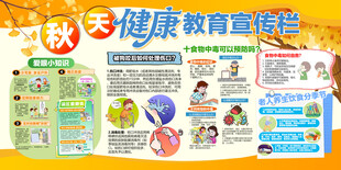 秋季健康教育宣传栏
