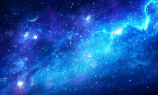 蓝色宇宙星空背景图