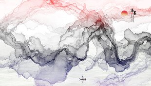 水墨画  