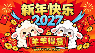 2027羊年新年快乐