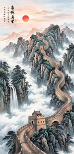 长城山水画