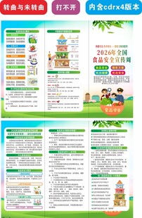 2026年食品安全宣传周三折页