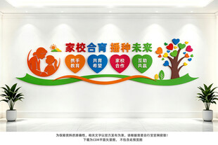 家校合育教育文化墙