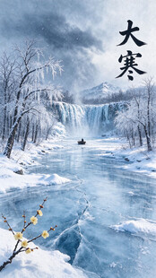 大寒手机海报