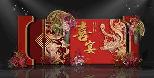 龙凤经典喜宴迎宾素材