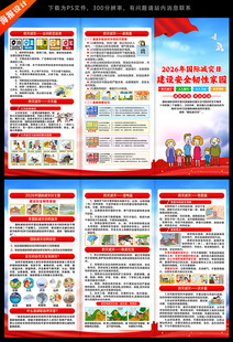 2026年国际减灾日三折页