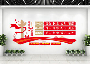 社会主义核心价值观文化墙