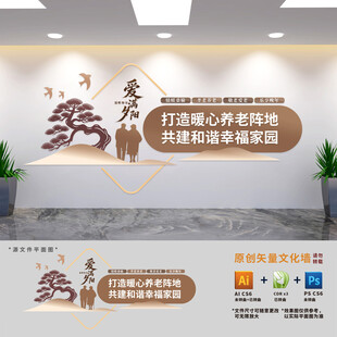 社区养老服务中心文化墙