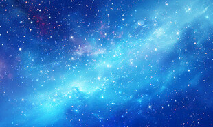 梦幻蓝色星空背景