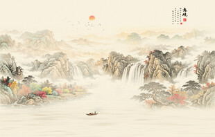 新中式水墨画
