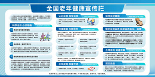 老年健康宣传栏
