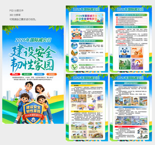 国际减灾日展板
