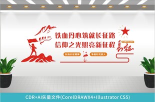 长征主题党建文化墙