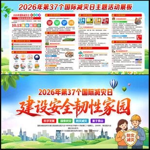 2026年国际减灾日海报