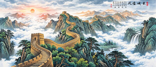 万里长城背景墙