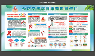 预防艾滋病健康知识宣传栏