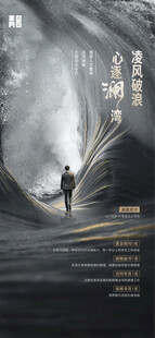 向光前行励志海报