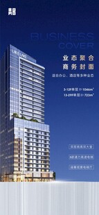 商务写字楼地产宣传海报