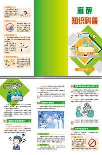 麻醉知识科普三折页