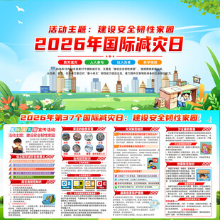 2026年国际减灾日主题展板