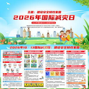 2026年国际减灾日主题展板